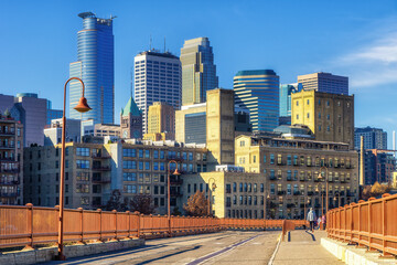 Minneapolis. Image of city of Minneapolis in the early morning.