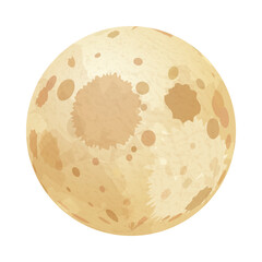 Moon Isometric Icon