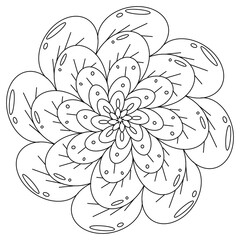 Mandala. Mandala flower cycle line, traditional beautiful mandala pattern, mandala pattern Flower lines.