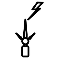  lightning rod icon