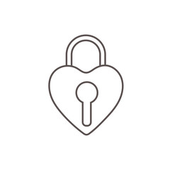 Outline set of doodle love themes, Valentine. Design elements, white background. for design elements