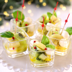 キウイフルーツカプレーゼ　キウイフルーツモッツァレラ