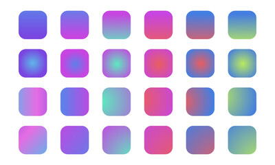 Gradient UI smartphone application background