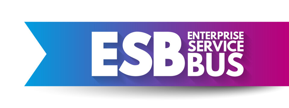 ESB - Enterprise Service Bus implements a communication system between mutually interacting software applications in a service-oriented architecture, acronym concept background