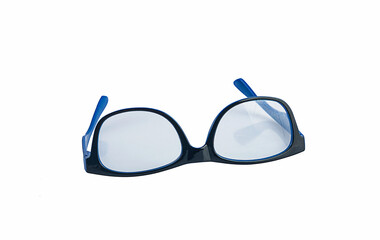 eyeglasses on white background,isolated