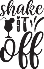 Obraz premium shake it off svg design