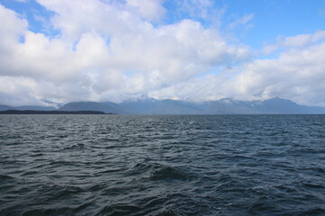 Fototapeta na wymiar Auke Bay near Juneau, Alaska, USA.
