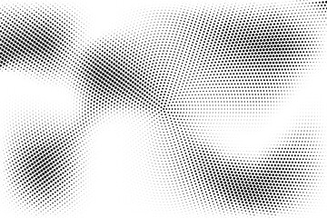 Halftone monochrome pattern with dots. Minimalism, vector. Background for posters, websites, business cards, postcards, interior design.