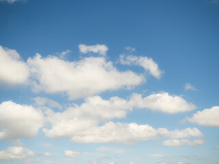 Blue Sky white Cloud Background, Sunlight Day with Sky Wallpaper Backdrop,Mockup Nature Landscape Free Space Backdrop,Card or Poster for Environment Protection.