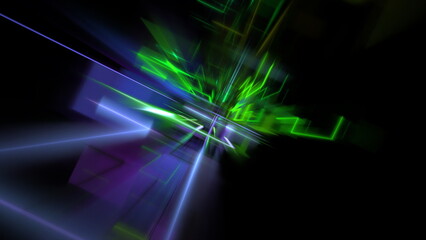 Digital technologies, cloud computing, digital future, information transfer. Abstract technology big data background concept. Motion of digital data flow. 3d illustration