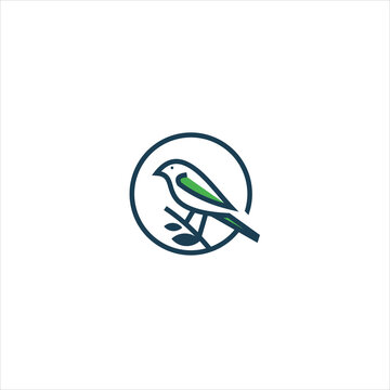 recommend clip art: Bird Line art Logo Design Vector Template Vector modern 