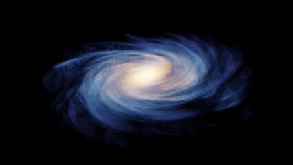 Milky Way galaxy, billions of stars and planets. The Perseus-Pegasus galactic thread, a complex of Whale-Fish superclusters, a local group of galaxies. 3d render