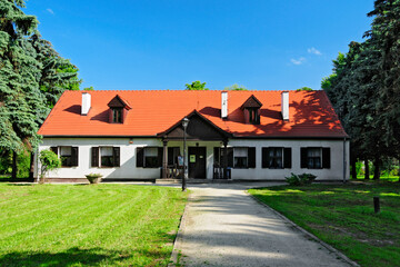 Fototapeta na wymiar Maria Dabrowska's manor house in Russow, Greater Poland Voivodeship, Poland