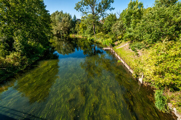 Fototapeta na wymiar Brda river in Rytel, Pomeranian Voivodeship, Poland