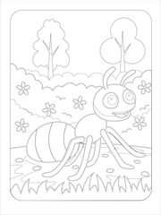 Ant Coloring Page