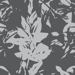 Floral Brush strokes Seamless Pattern Design