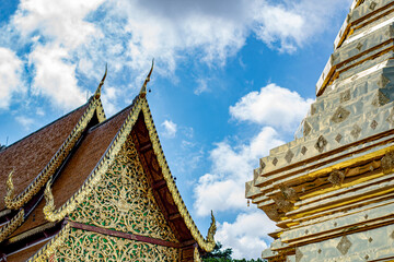 Buddhist temple city for background 