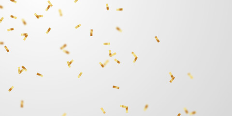 celebration background with golden confetti for festive decoration vector illustration