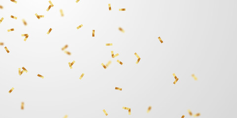 celebration background with golden confetti for festive decoration vector illustration