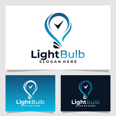 light bulb logo vector design template