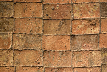Old Brickwork Texture. Ancient Brick Wall.