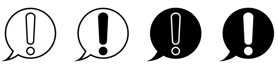 Simple Set of Warnings Related Vector Icons. Contains such signs as Alert, Exclamation illustration sign collection. 
Warning symbol and more.