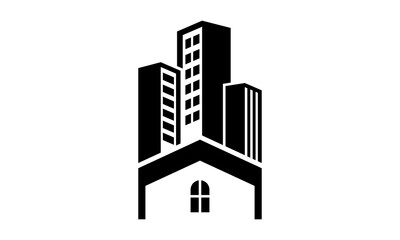 Fototapeta premium home apartment vector logo