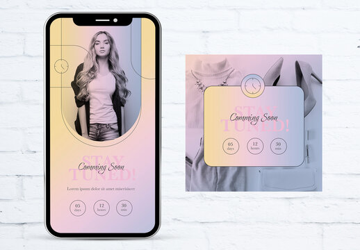 Comming Soon Social Media Post and Stories