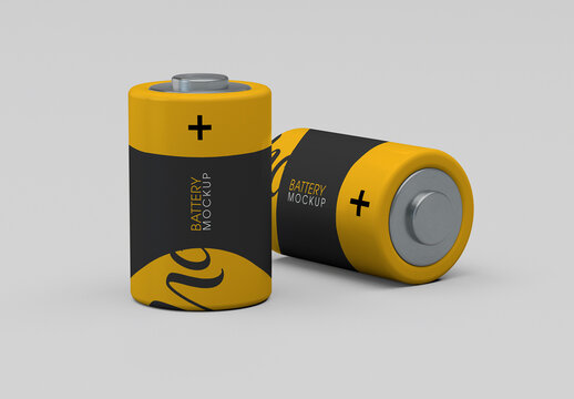 Two Positions Type C Batteries Mockup