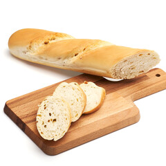 loaf of bread on cutting board