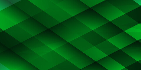 Green white gradient polygonal surface abstract 3D render. green wave on white background