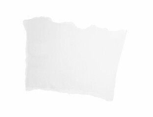 Piece of paper on white background. Space for text