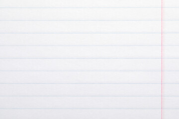 Obraz premium Texture of copybook paper sheet as background, closeup
