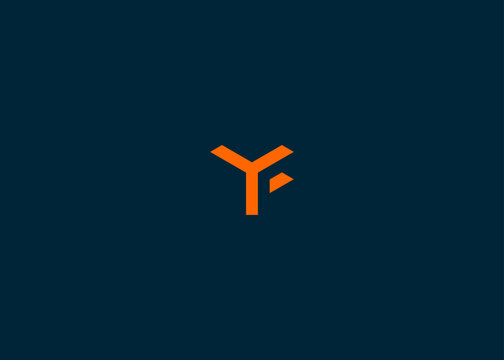 initials letter yf logo design vector illustration template