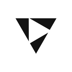 Vector icon design template. Shield sign

