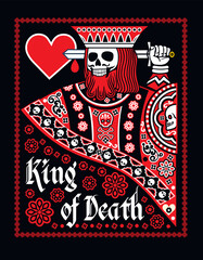 poker heart king , grunge vintage design t shirts