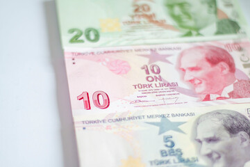 Turkish Lira, Turk Parasi, Turkish Money (Turkish Turk Parasini Sayan Adam Eli)