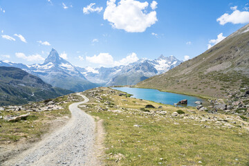 Matterhorn with Stellisee, Zermatt,  Switzerland
