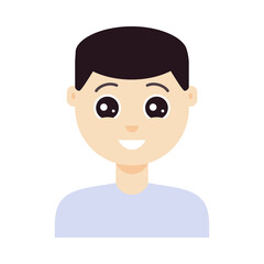 FUE hair transplant treatment of alopecia. Front view of a man before and after surgery. Male hair loss pattern. Medical infographics. Cartoon vector illustration.