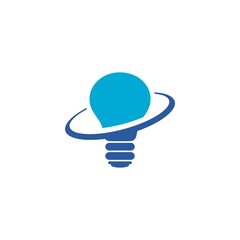 Bulb logo designs concept. Light bulb idea logo icon isolated on white background