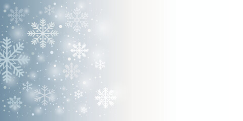 Winter and christmas background illustration for use as a template for flyer or for use in web design.