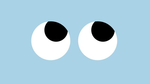 Funny blinking eye animation - ideal as a television illustration or a screensaver.