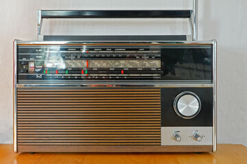 Historic Transistor Radio . Portable Radio . Historisches Transistorradio . Kofferradio