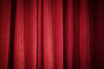 Red closed curtain use for background. picture for backdrop or add text message. background web...