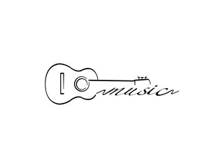 Guitar vector icon.