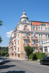 Fototapeta na wymiar Health resort hotels, Marianske Lazne, Czech Republic