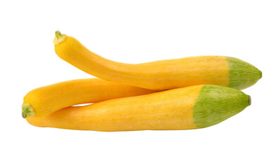 Fototapeta na wymiar yellow zucchini on transparent png