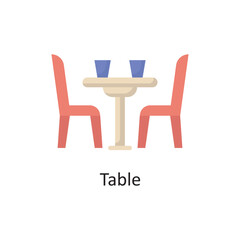 Table Vector Flat Icon Design illustration. Housekeeping Symbol on White background EPS 10 File