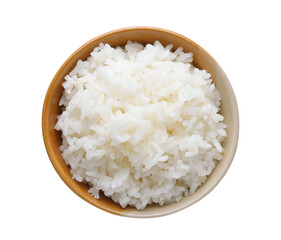 bowl full of rice on transparent png