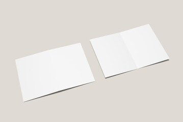 A4 Bifold Brochure Mockup